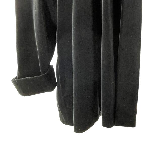Collections Vintage Black Velvet Oversize Emo Goth Retro Blazer Jacket M - Picture 5 of 11